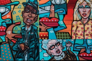 Graffiti, stickers Graffiti, stickers